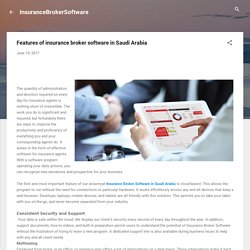 Efficient Insurance Broker Software in Saudia Arabia