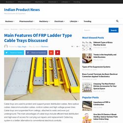 What are the main features of FRP ladder-type cable tray?