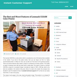 The Best and Worst Features of Lexmark CS310N Color Printer