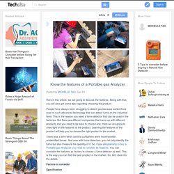 Know the features of a Portable gas Analyzer
