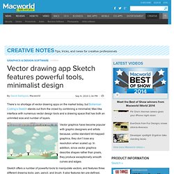 Sketch: Vector Drawing App Features Powerful Tools, Minimalist Design