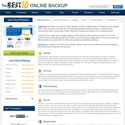 Just Cloud Review - justcloud.com Reviews