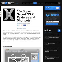 30+ Super Secret OS X Features and Shortcuts