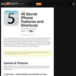 40 Secret iPhone Features and Shortcuts