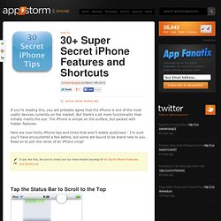 30+ Super Secret iPhone Features and Shortcuts