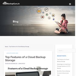 Top Features of a Cloud Backup Storage - BackupGuru