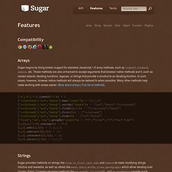 Features - Sugar