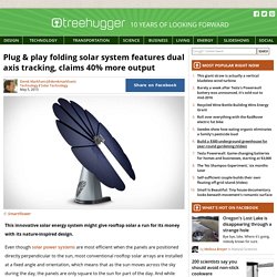 Plug & play folding solar system features dual axis tracking, claims 40% more output