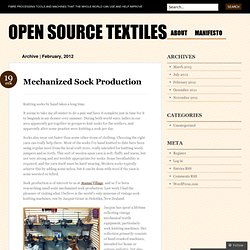 2012 February « Open Source Textiles