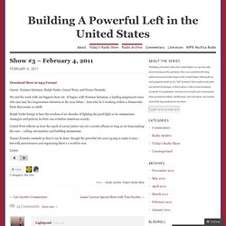 Show #5 – February 4, 2011 « Building A Powerful Left in the United States