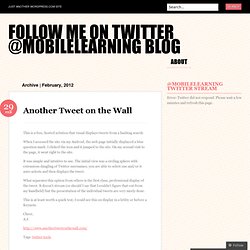 2012 February « Follow me on twitter @mobilelearning Blog