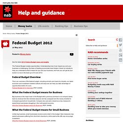 Federal Budget 2012