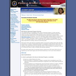 fbi itp policja federal bureau investigation pearltrees internship honors application closed program