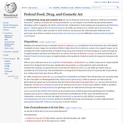 1938 Federal Food, Drug, and Cosmetic Act