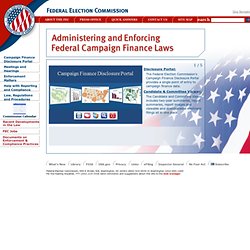 Federal Election Commission Home Page