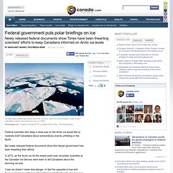 Federal government puts polar briefings on ice