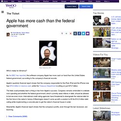 Apple has more cash than the federal government