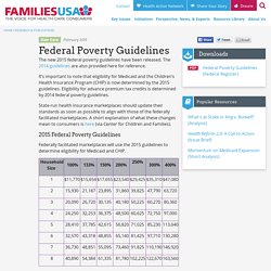 Federal Poverty Guidelines