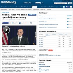 Federal Reserve perks up on the economy - Nov. 2