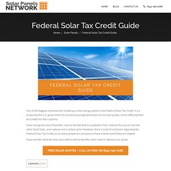 Federal Solar Tax Credit Guide