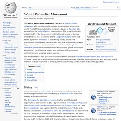 World Federalist Movement