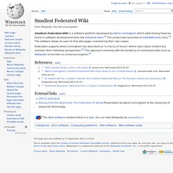 Smallest Federated Wiki