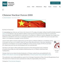 Chinese Nuclear Forces 2010 » FAS Strategic Security Blog