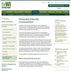 National Federation of Womenʼs Institutes - Dementia Friendly Communities