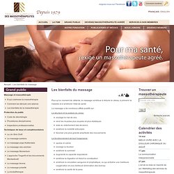 Site officiel de la Fédération québécoise des massothérapeutes