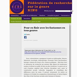Fédération de recherche sur le genre RING - université Paris 8