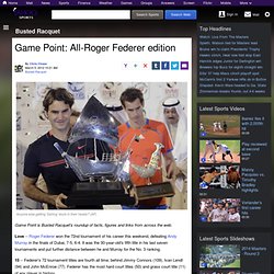 Game Point: All-Roger Federer edition