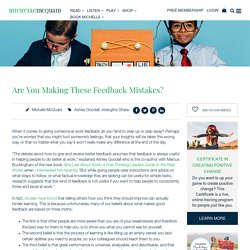 Are You Making These Feedback Mistakes?