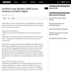 Feedback Loop: Big Data, ESPN Across Platforms and P&G’s Digital