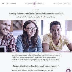 Giving Student Feedback: 7 Best Practices for Success – Wabisabi Learning