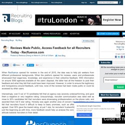 Reviews Made Public, Access Feedback for all Recruiters Today - Recfluence.com