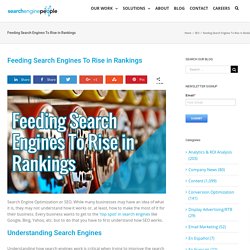 Feeding Search Engines To Rise in Rankings
