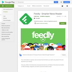 Feedly. Google Reader News RSS