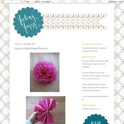 Learn to Make Paper Flowers!