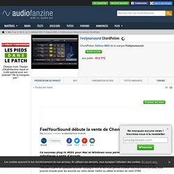 FeelYourSound ChordPotion, plug-in MIDI de génération de mélodies à partir d'accords - Audiofanzine