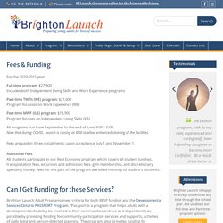 Fees & Funding - brightonlaunch