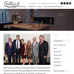 Bill Feinberg, Owner and President of Allied Kitchen & Bath receives the prestigious Heart of Humanity Award from Habitat for Humanity of Broward.