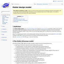Felder design model