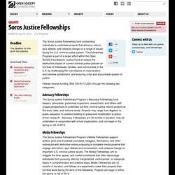 Soros Justice Fellowships