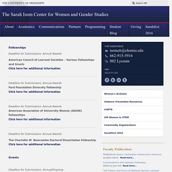 The Sarah Isom Center for Women and Gender Studies