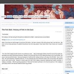 The Felt Belt: History of Felt in the East » Wandering Sheep