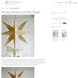 Felt Star Pendant and Tree Topper