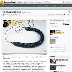 Felted Crochet Stretch Sensor