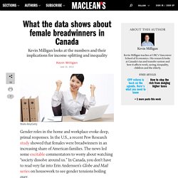 What the data shows about female breadwinners in Canada