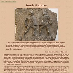Female gladiators