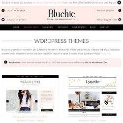 Feminine WordPress Theme - BluChic